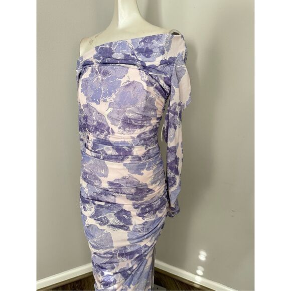 NWT Staud Solana Floral Ruched Maxi Dress Size XS $395 - Picture 9 of 14